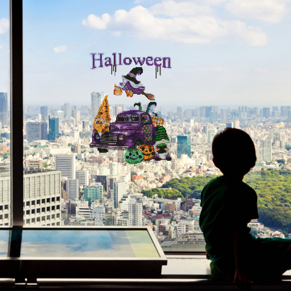 DIY Child Stickers Toy Creative Diamond Stickers Halloween Element Gift for Kids