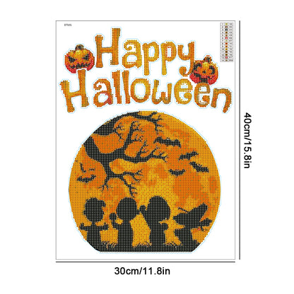 DIY Child Stickers Toy Creative Diamond Stickers Halloween Element Gift for Kids