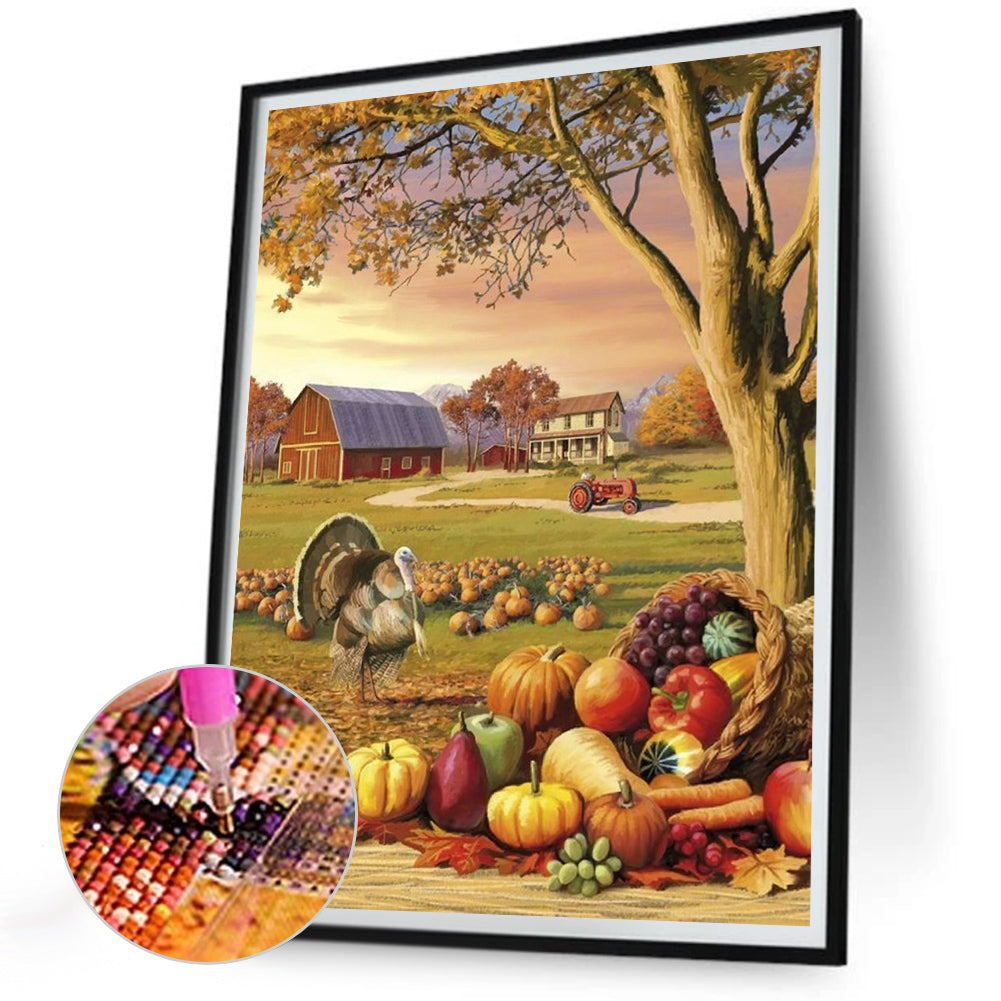 Melon And Fruit Fragrance - Full Round Drill Diamond Painting 30*40CM