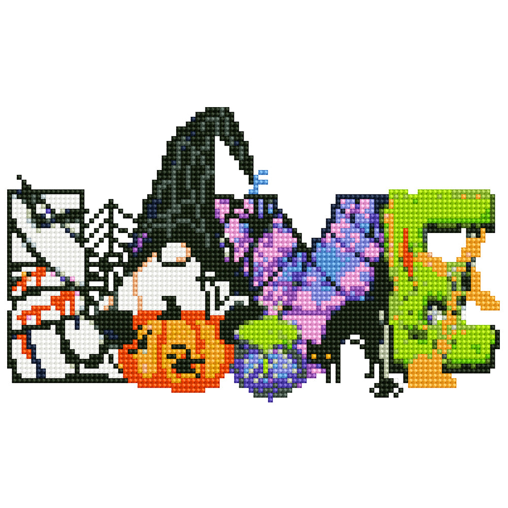 DIY Child Stickers Toy Creative Diamond Stickers Halloween Element Gift for Kids