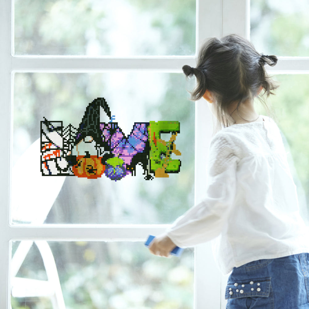 DIY Child Stickers Toy Creative Diamond Stickers Halloween Element Gift for Kids
