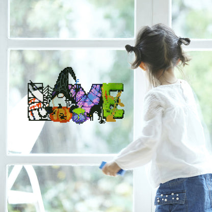 DIY Child Stickers Toy Creative Diamond Stickers Halloween Element Gift for Kids