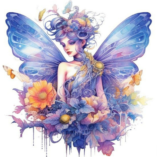 Butterfly Fairy - Full Round Drill Diamond Painting 30*30CM