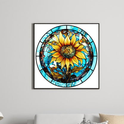 Autumn Sunflowers - Full Round Drill Diamond Painting 30*30CM