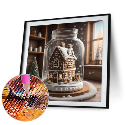 Sweet Jar Christmas - Full Round Drill Diamond Painting 40*40CM