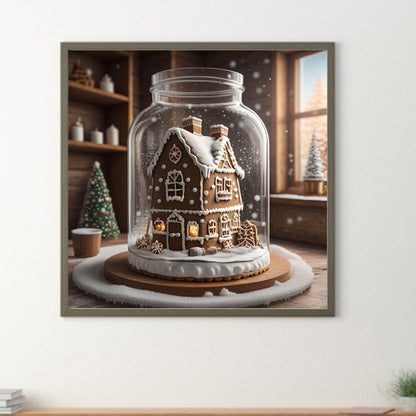 Sweet Jar Christmas - Full Round Drill Diamond Painting 40*40CM