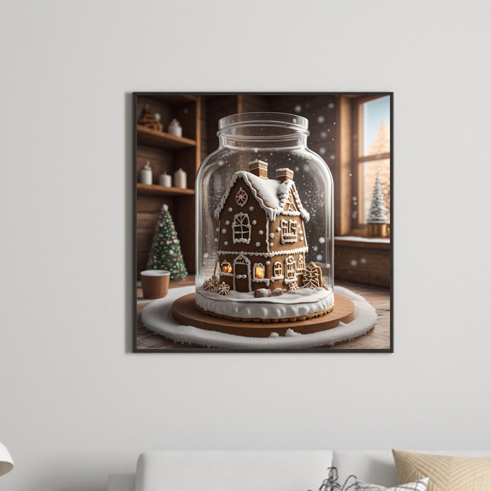 Sweet Jar Christmas - Full Round Drill Diamond Painting 40*40CM