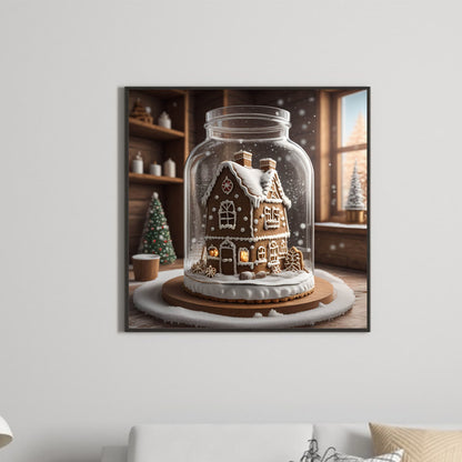 Sweet Jar Christmas - Full Round Drill Diamond Painting 40*40CM