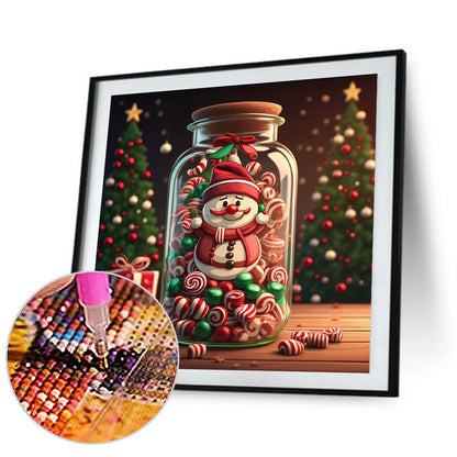 Sweet Jar Christmas - Full Round Drill Diamond Painting 40*40CM