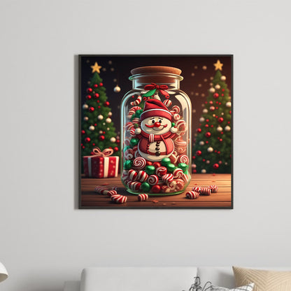 Sweet Jar Christmas - Full Round Drill Diamond Painting 40*40CM