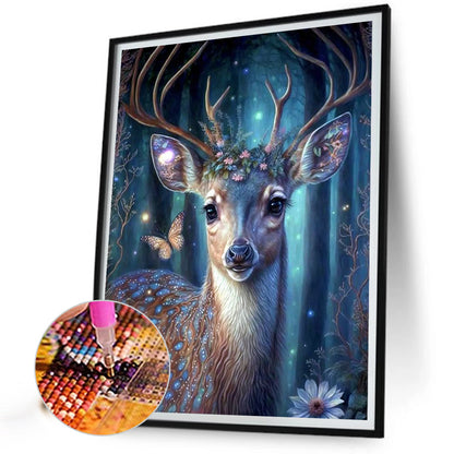 Forest Fawn - AB Round Drill Diamond Painting 40*50CM