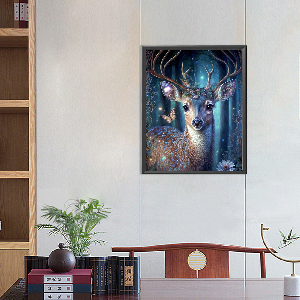 Forest Fawn - AB Round Drill Diamond Painting 40*50CM