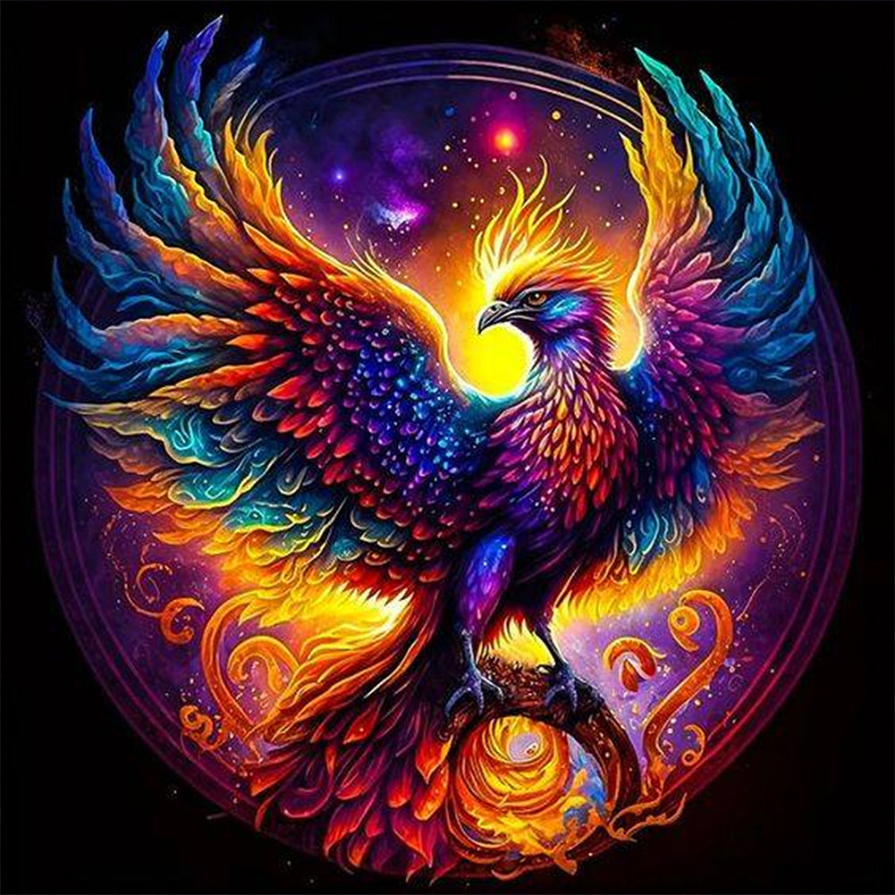 Phoenix - AB Round Drill Diamond Painting 40*40CM