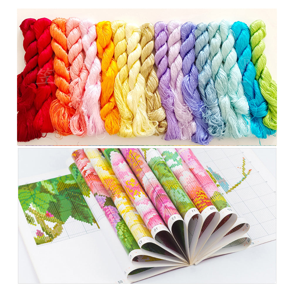 Sunrise Coast - 11CT Stamped Silk Cross Stitch 52*69CM