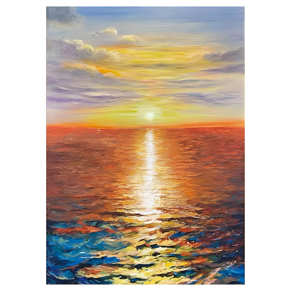 Sunrise Coast - 11CT Stamped Silk Cross Stitch 52*69CM