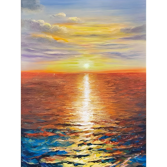 Sunrise Coast - 11CT Stamped Silk Cross Stitch 52*69CM
