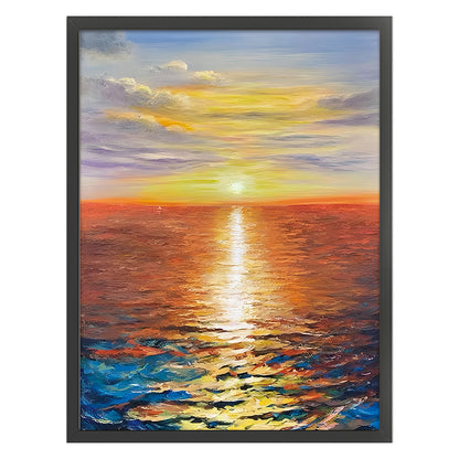 Sunrise Coast - 11CT Stamped Silk Cross Stitch 52*69CM