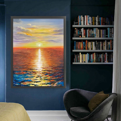 Sunrise Coast - 11CT Stamped Silk Cross Stitch 52*69CM