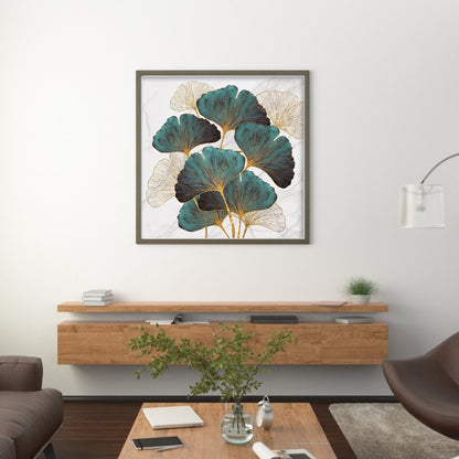 Ginkgo Biloba - 11CT Stamped Silk Cross Stitch 60*60CM