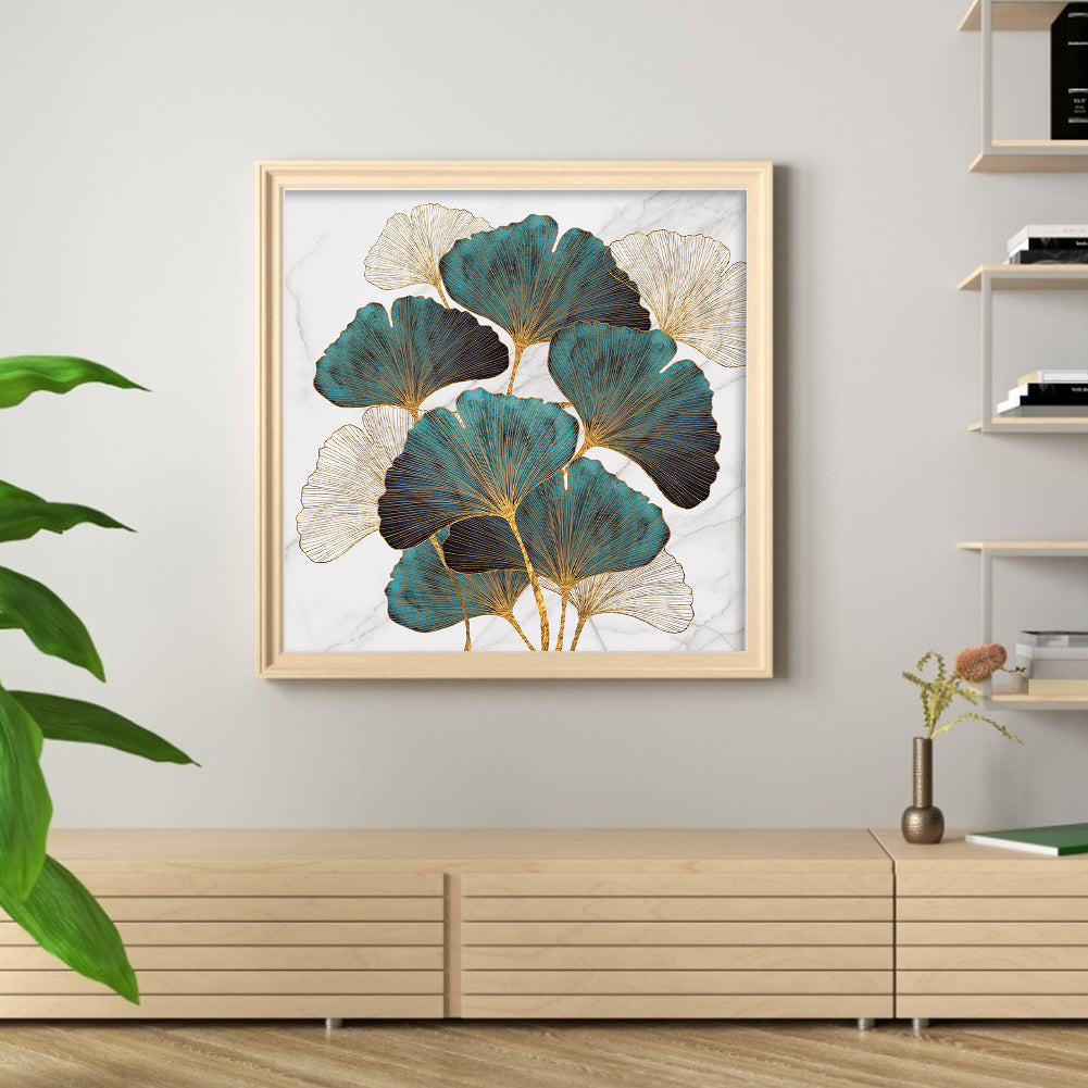 Ginkgo Biloba - 11CT Stamped Silk Cross Stitch 60*60CM
