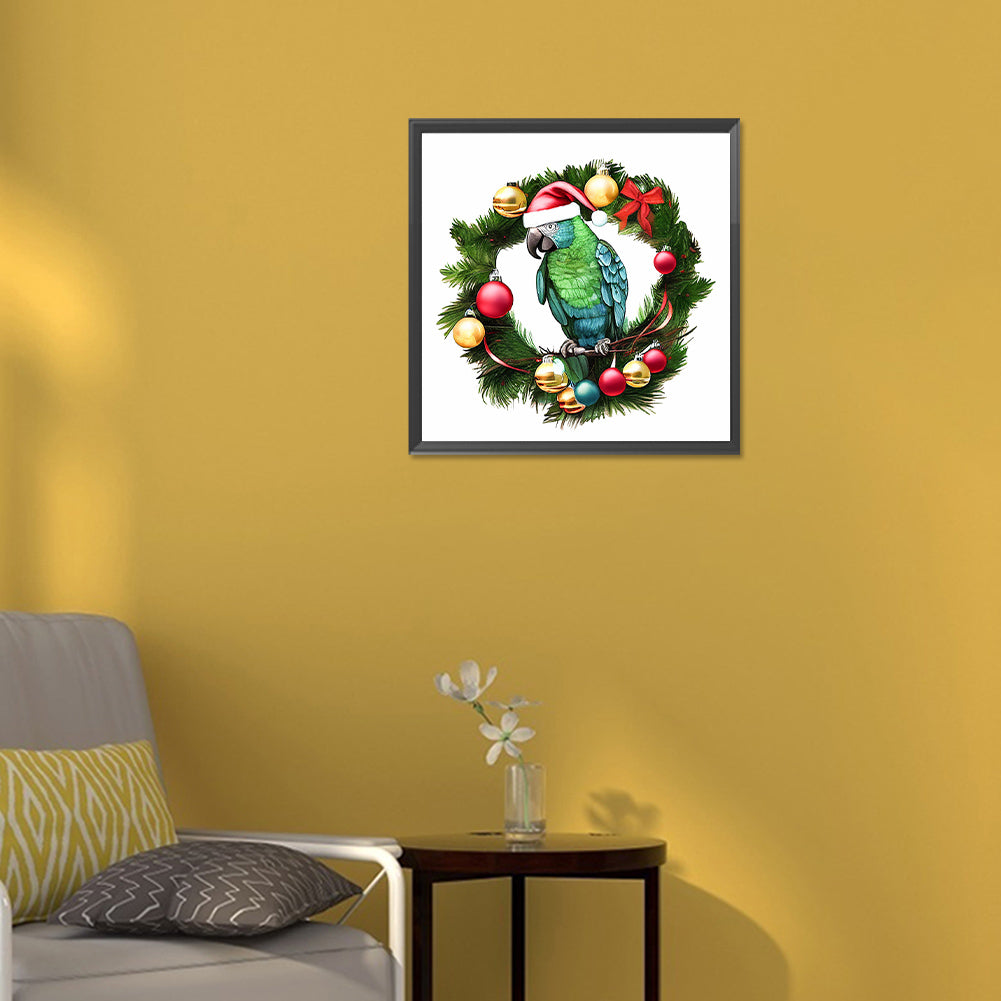 Small Animal Garland Parrot - Full Round Drill Diamond Painting 30*30CM