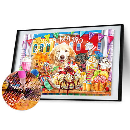 Puppy Life - Full Square Drill Diamond Painting 70*50CM