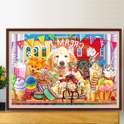 Puppy Life - Full Square Drill Diamond Painting 70*50CM