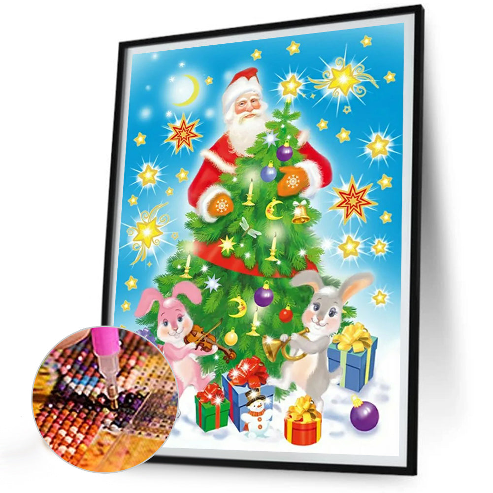 Santa Claus - Full Round Drill Diamond Painting 30*40CM