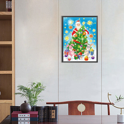 Santa Claus - Full Round Drill Diamond Painting 30*40CM