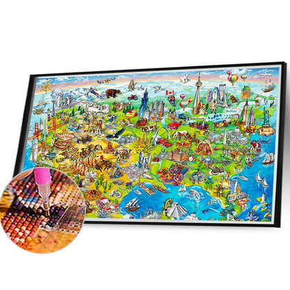 Boy With Blue Hair In Water - Full Round Drill Diamond Painting 30*40CM