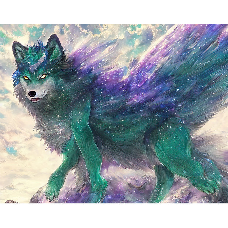 Wolf - Full Round Drill Diamond Painting 30*40CM