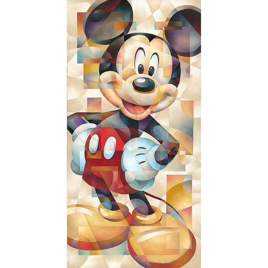 Glass Art Disney Mickey Mouse - Full Square Drill Diamond Painting 30*50CM