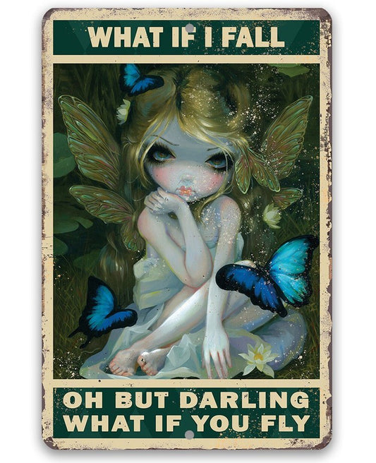 What If I Fall Oh But Darling What If You Fly 30*40CM(Canvas) Full Round Drill Diamond Painting